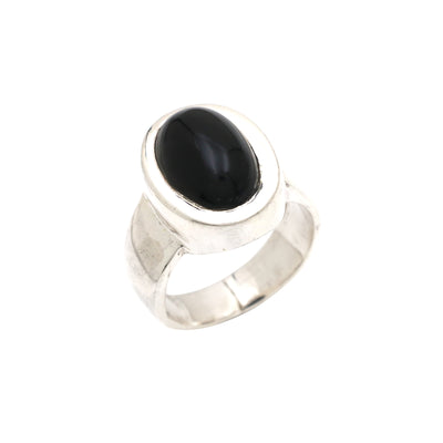 Classic Oval Black Onyx Ring