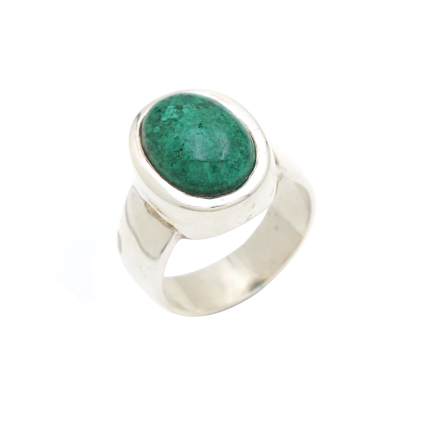 Classic Oval Chrysocolla Ring
