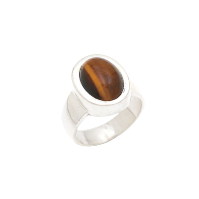 Classic Oval Tiger's Eye Ring