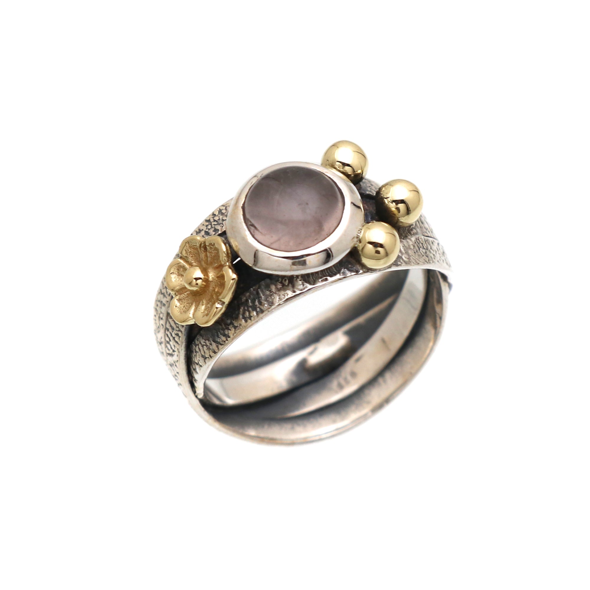Gold Plated Designer Silver Ring