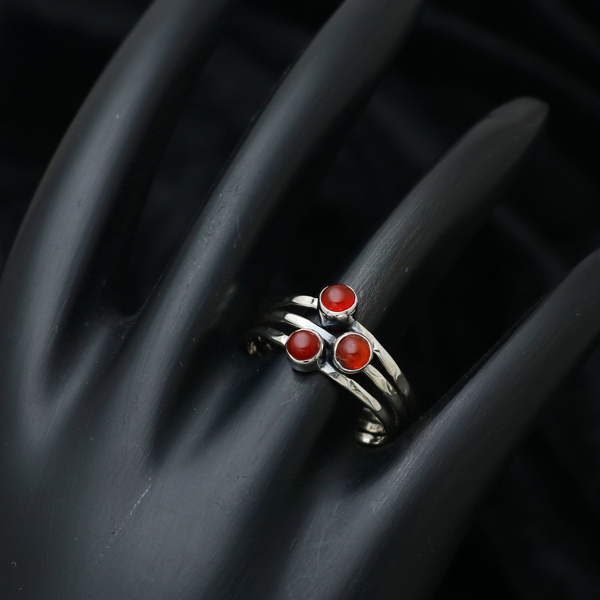Triple Gemstone Ring