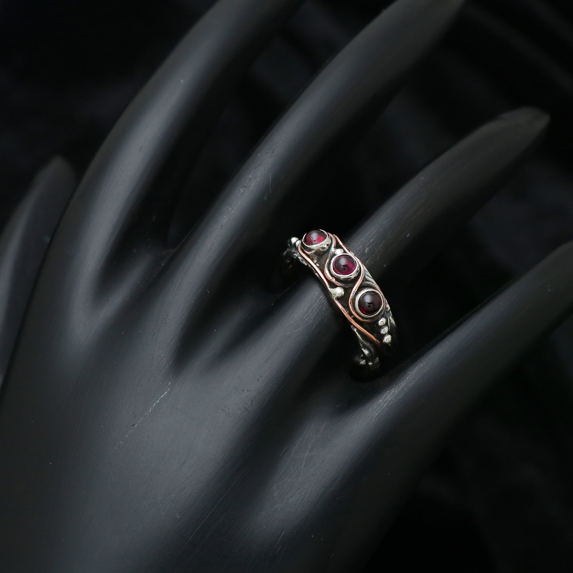 Triple Gemstone Ring