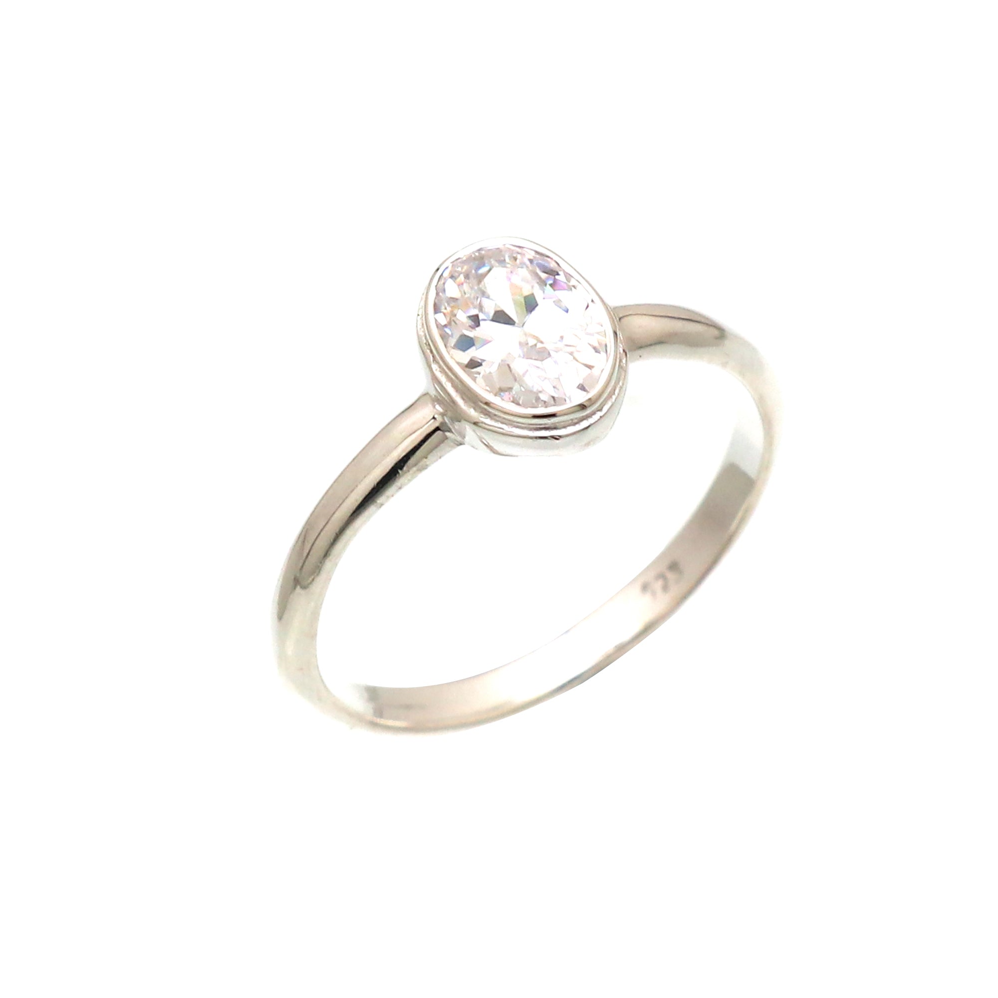 Oval Gemstone Ring