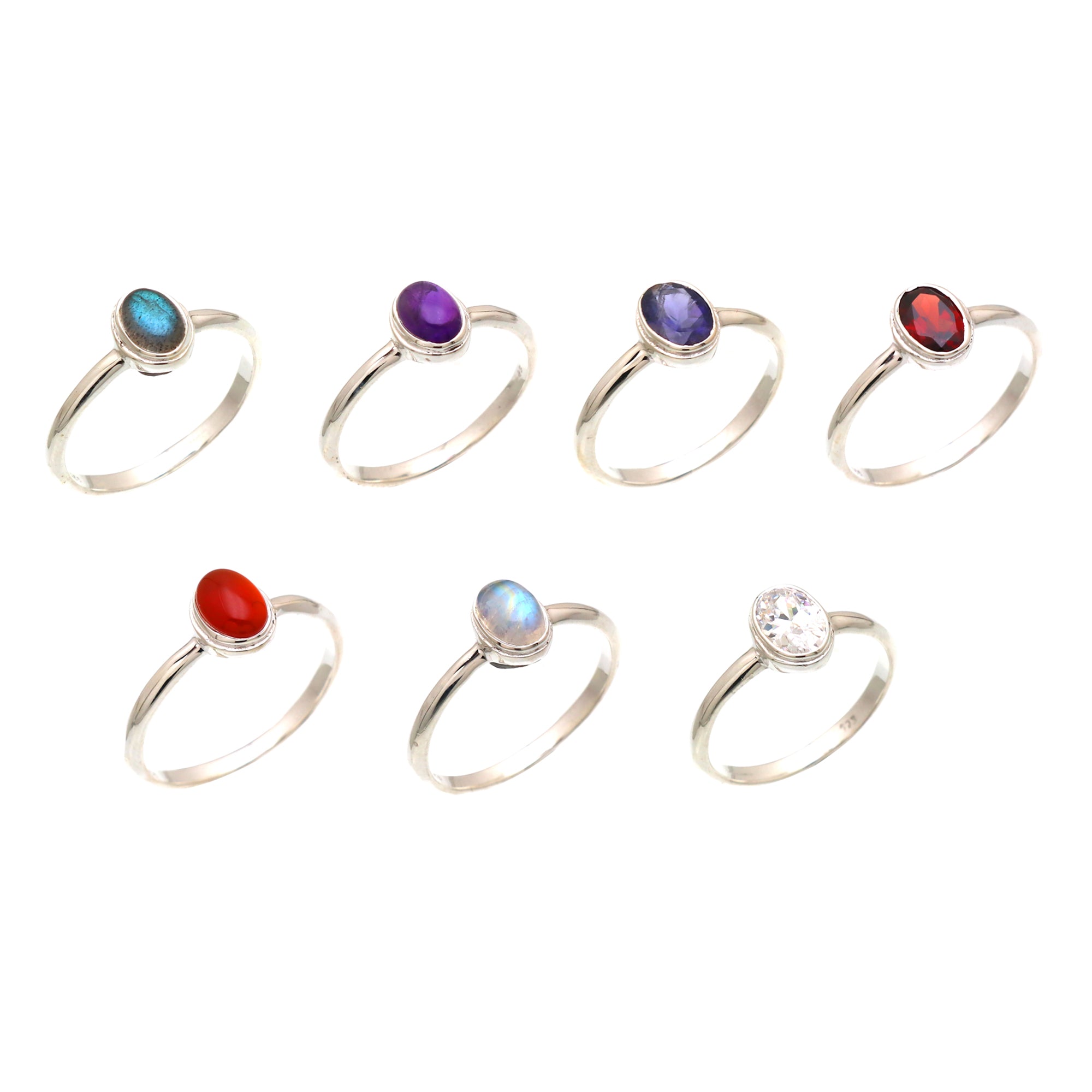 Oval Gemstone Ring
