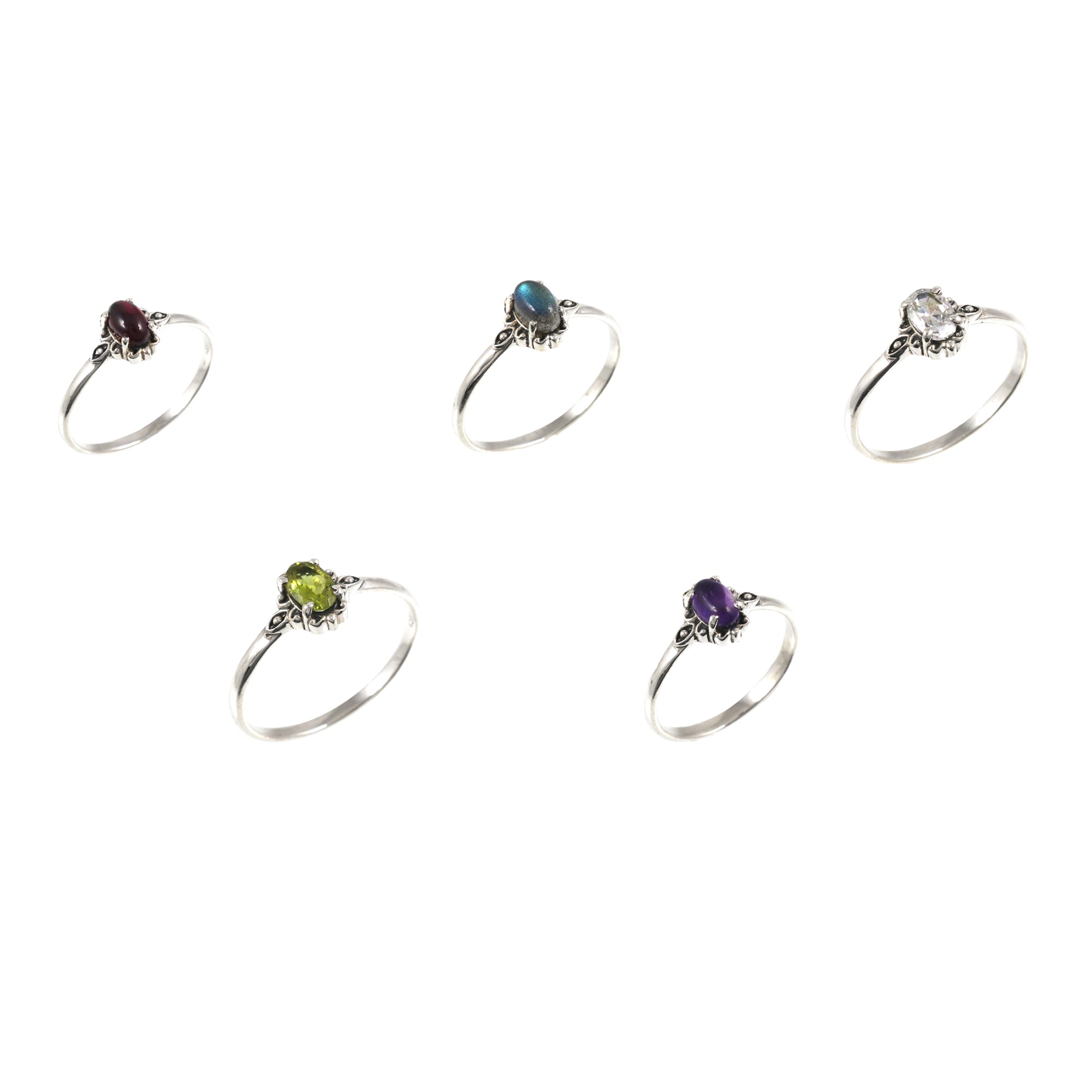 Classic Oval Gemstone Ring