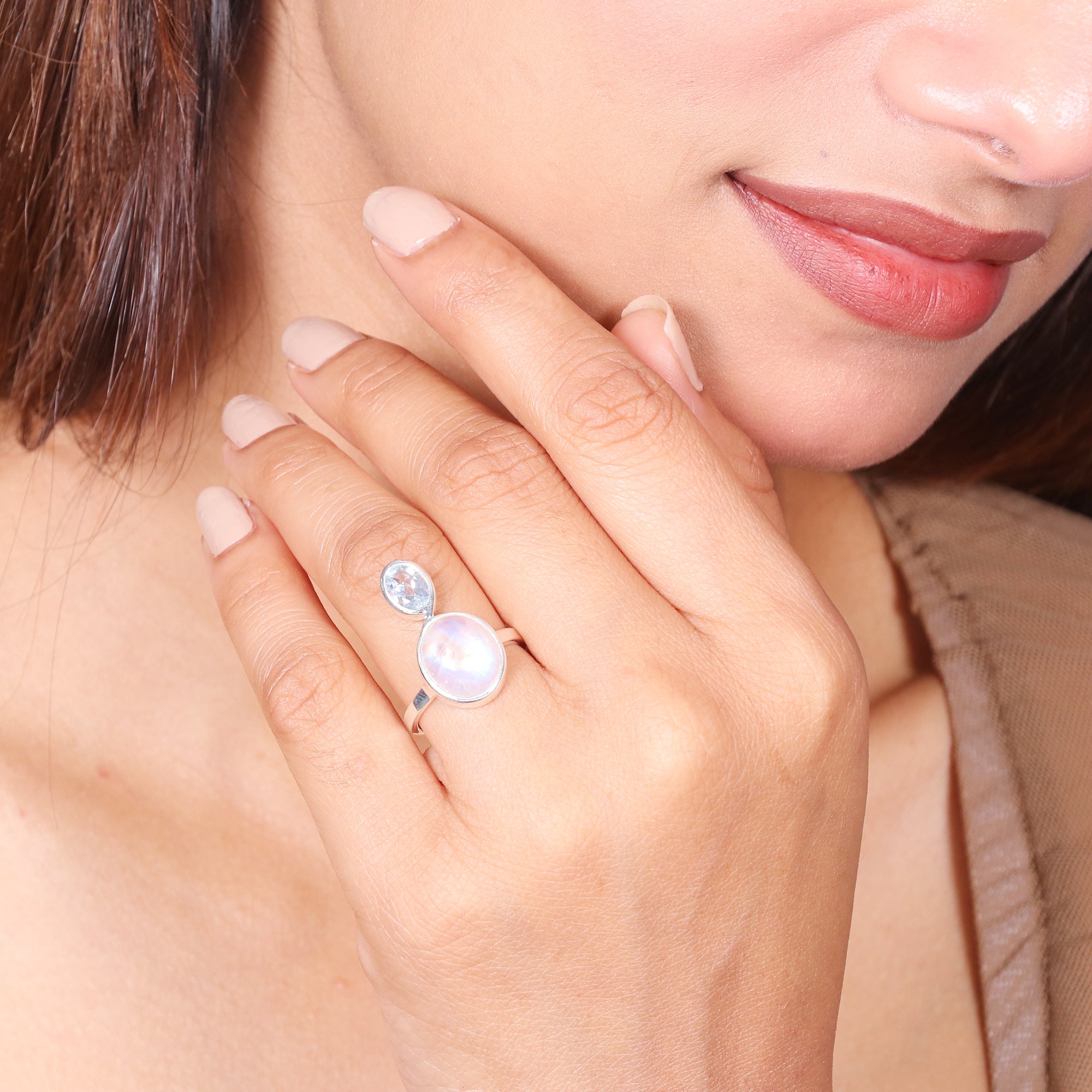 Natural Sterling Silver 925 Ring,