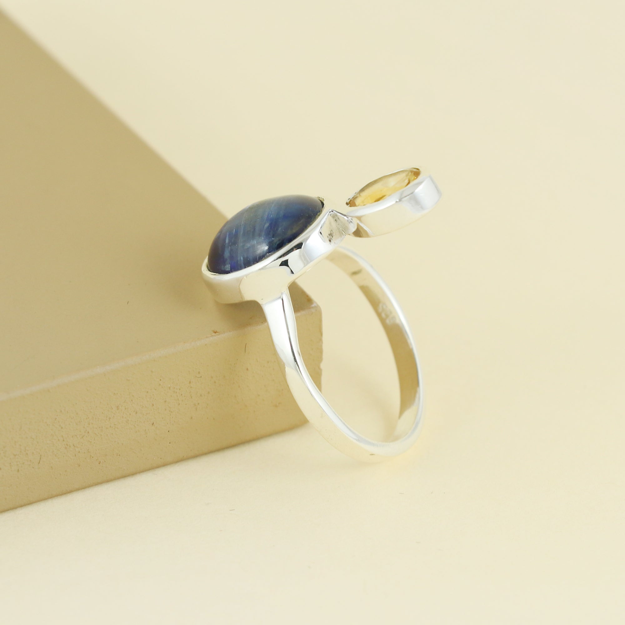 Natural Sterling Silver 925 Ring,