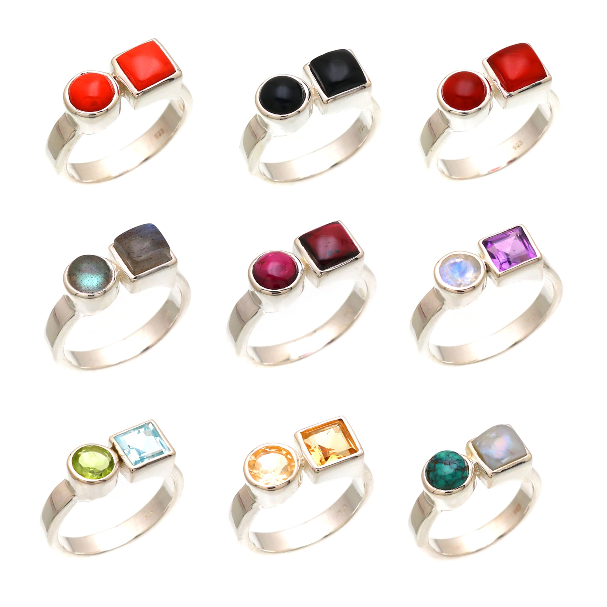 Dual Gemstone Ring
