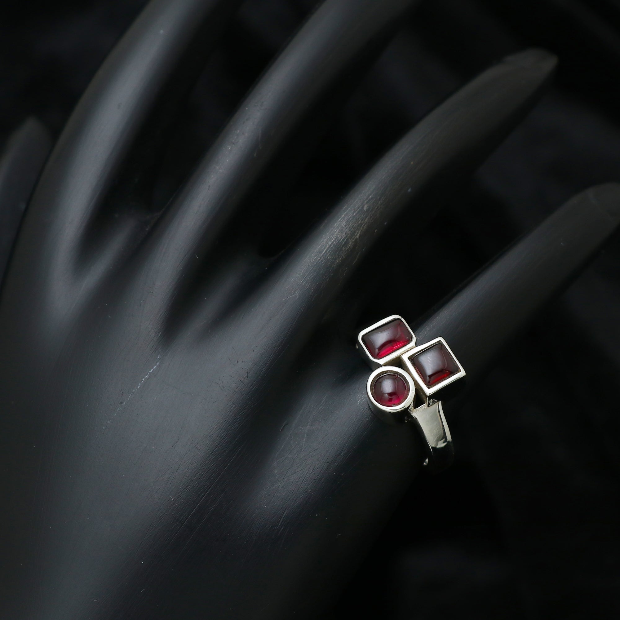 Triple Gemstone Ring