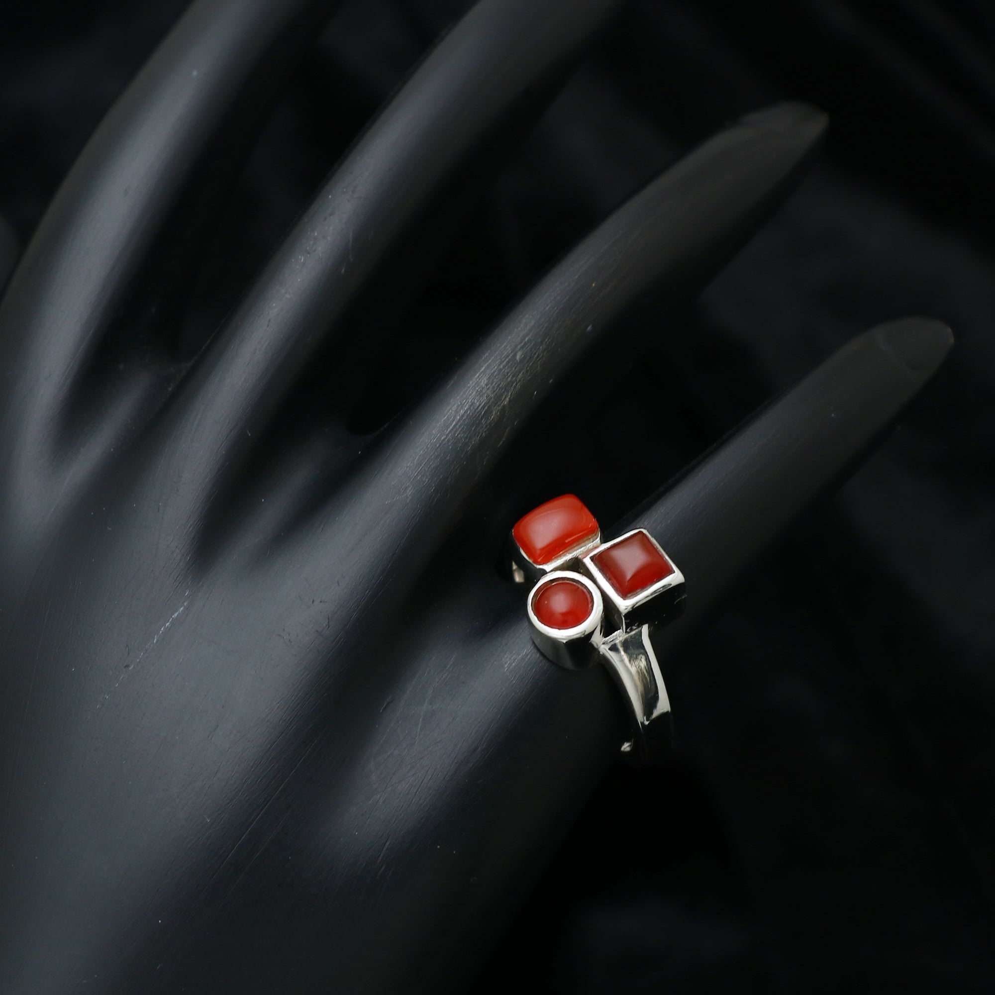 Triple Gemstone Ring