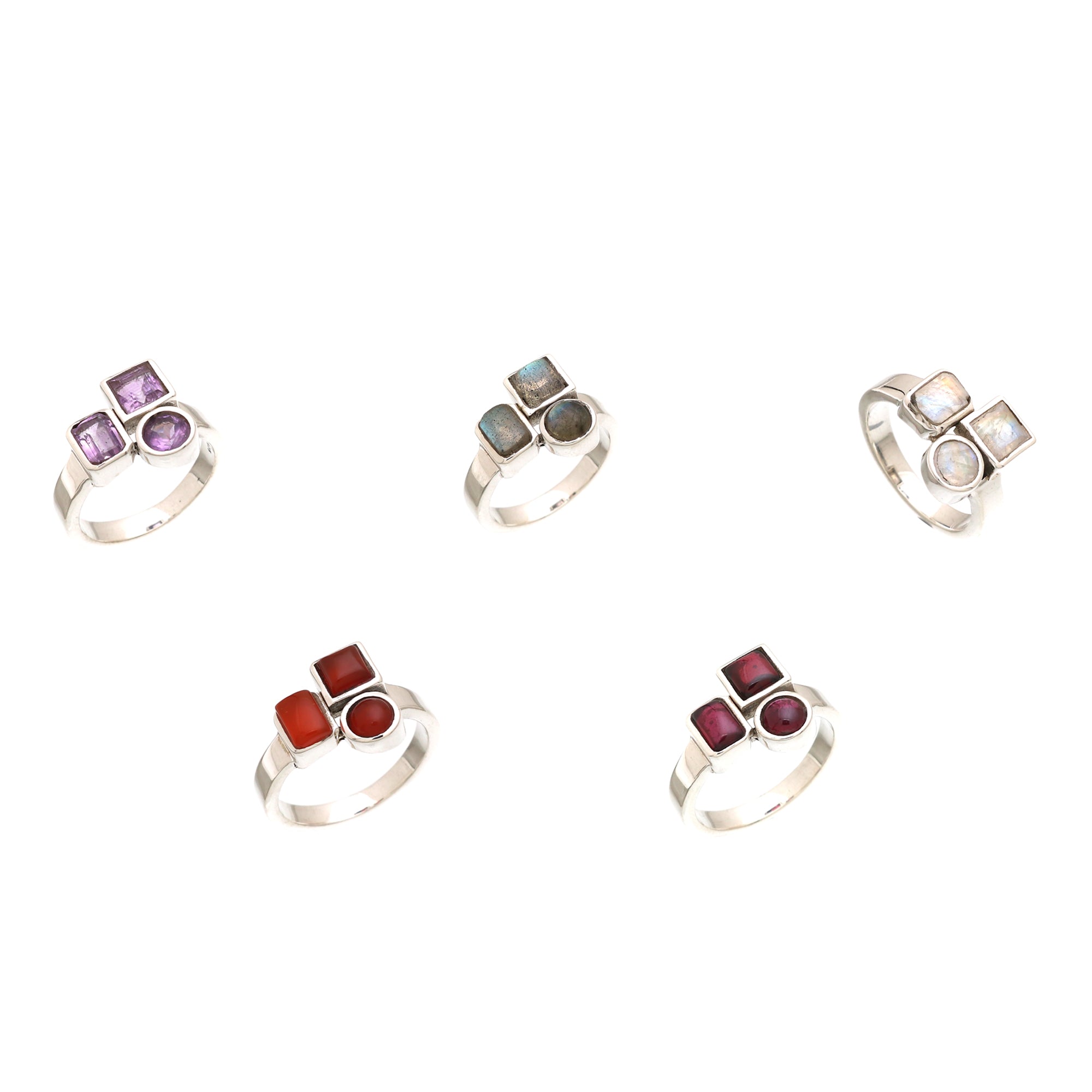Triple Gemstone Ring