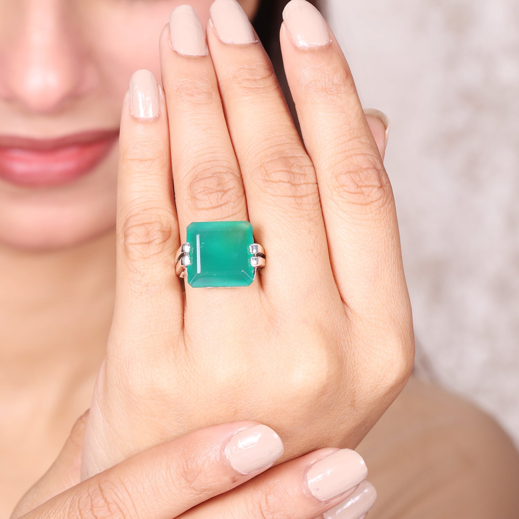 Natural Sterling Silver 925 Ring