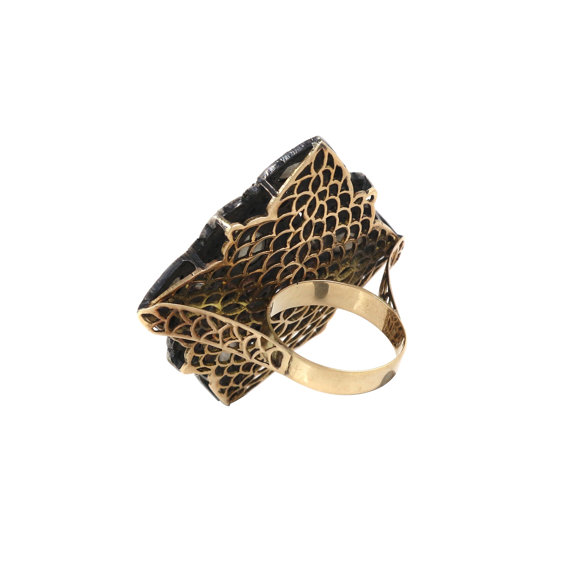 Gilded Prism Ring
