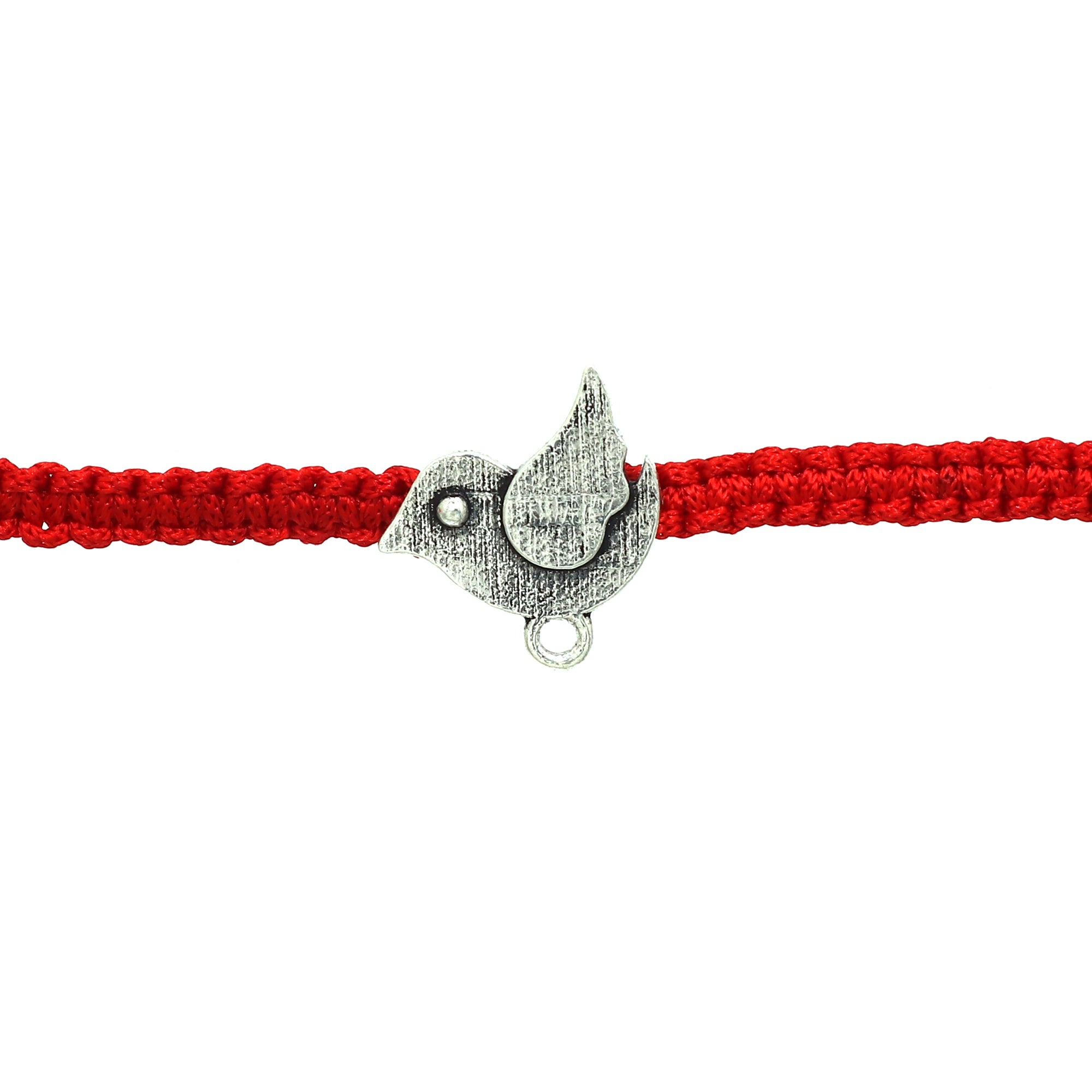 Sterling Silver Thread Bird Rakhi