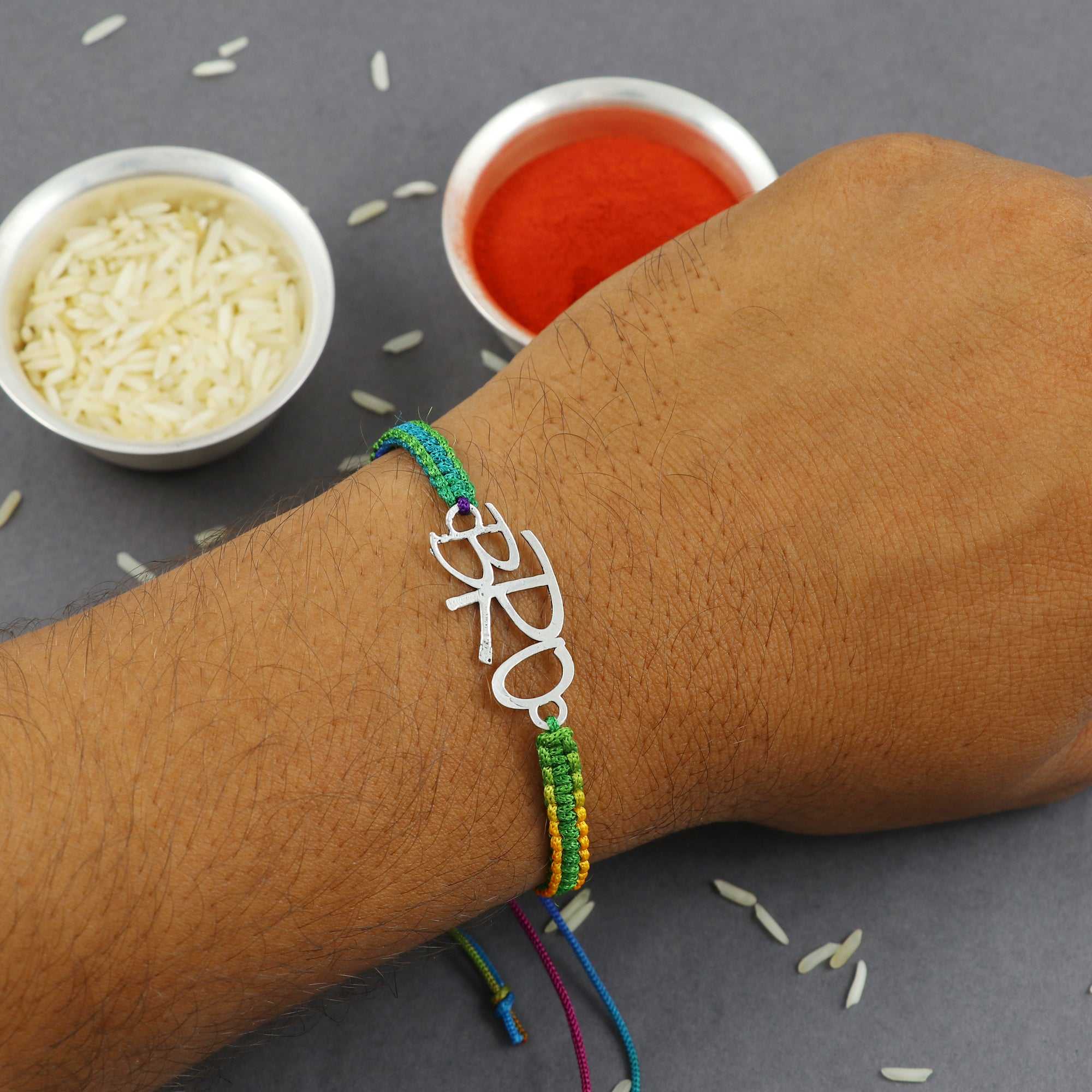 Sterling Silver Thread Bro Bracelet Rakhi