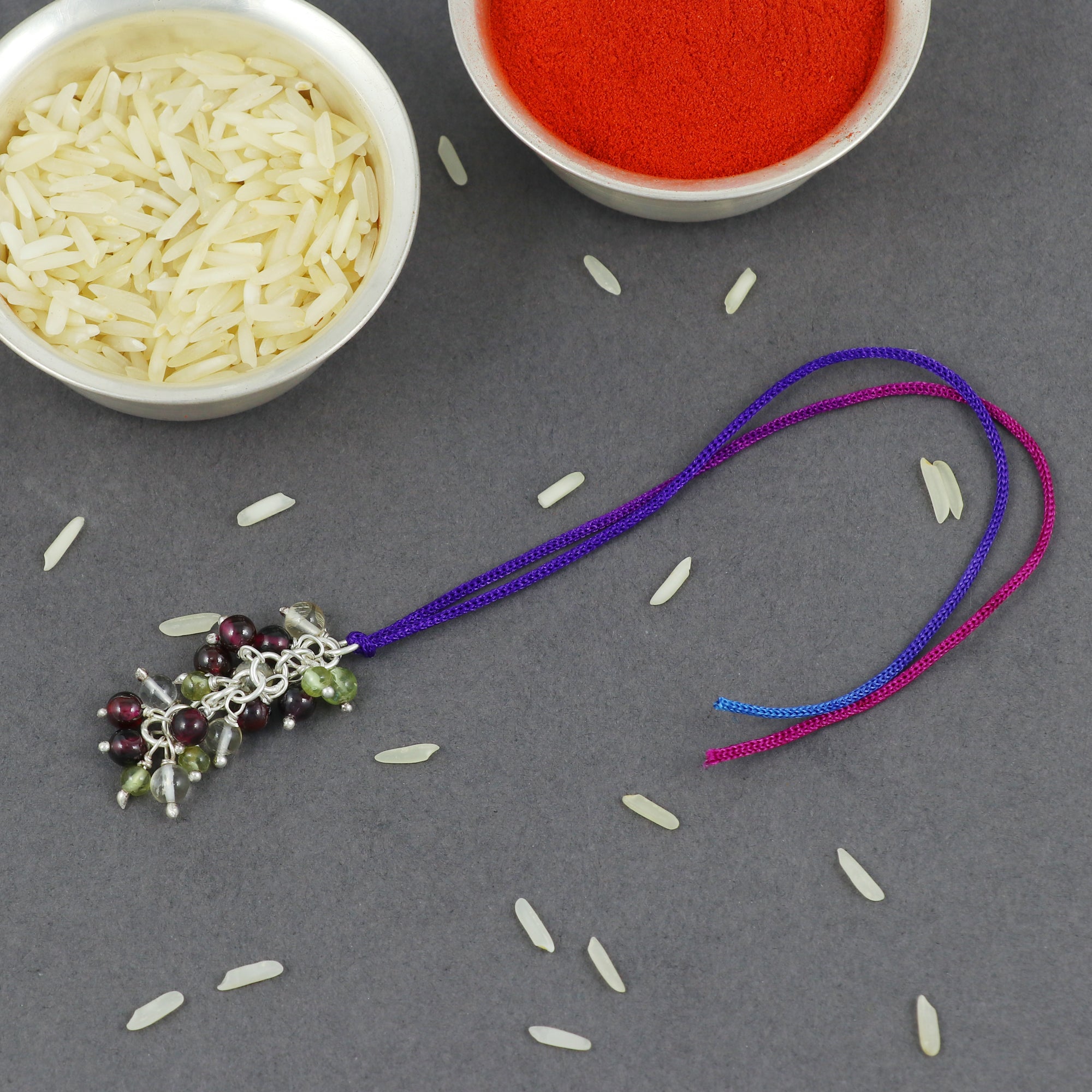 Sterling Silver Thread Lumba Rakhi Females