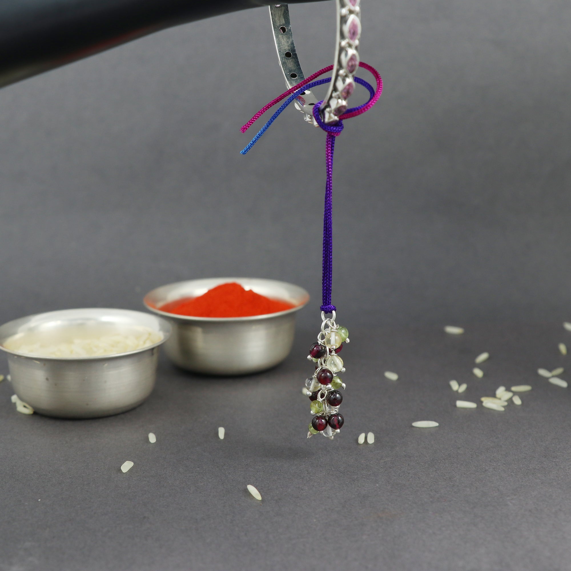 Sterling Silver Thread Lumba Rakhi Females