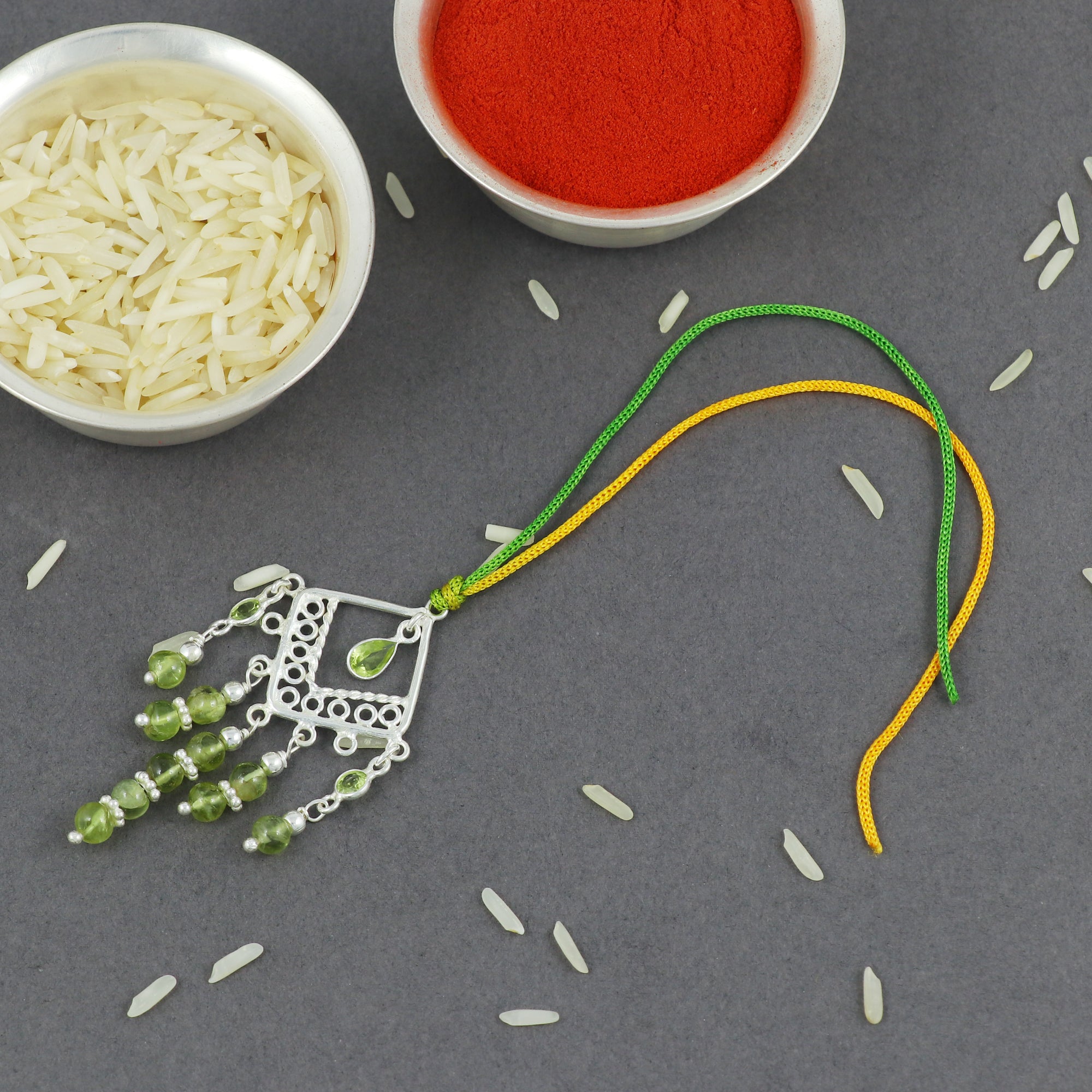 Sterling Silver Thread Lumba Rakhi