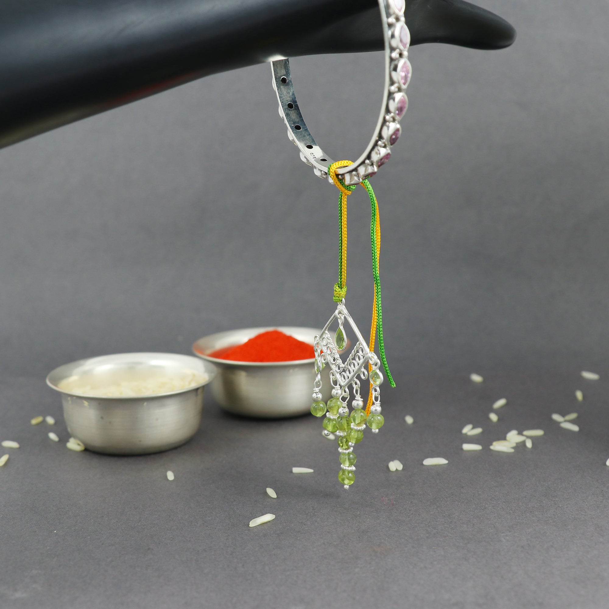 Sterling Silver Thread Lumba Rakhi
