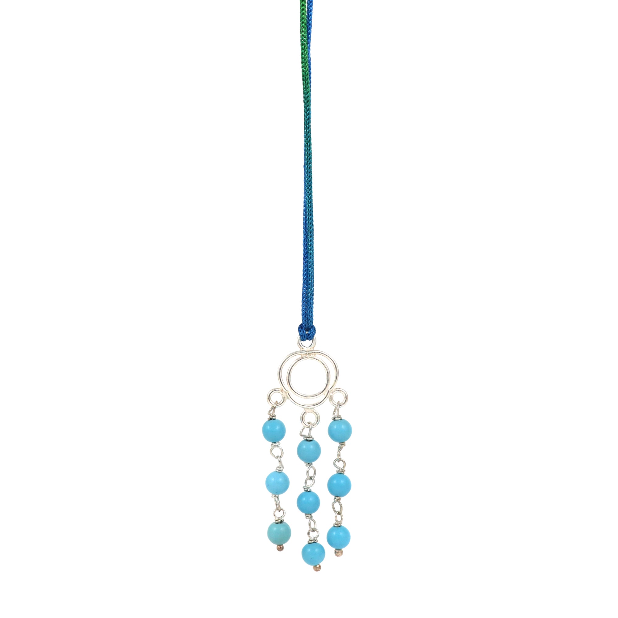 Silver Turquoise Lumba Rakhi