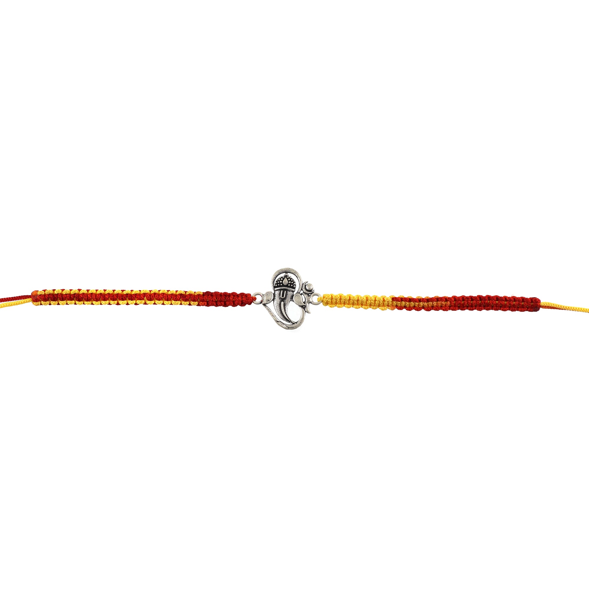 Sterling Silver Thread Om Ganesha Rakhi