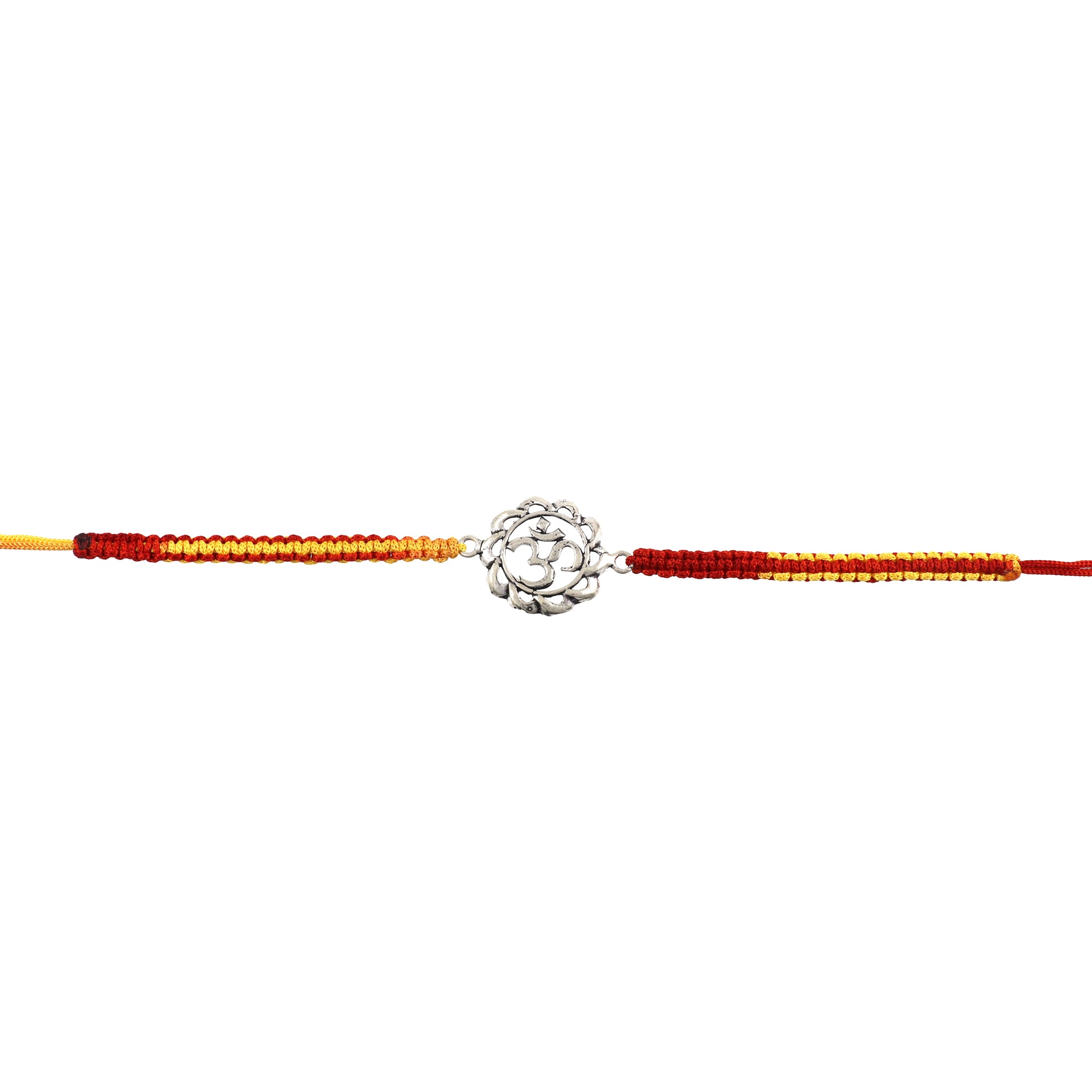Sterling Silver Thread Ohmay Bracelet Rakhi