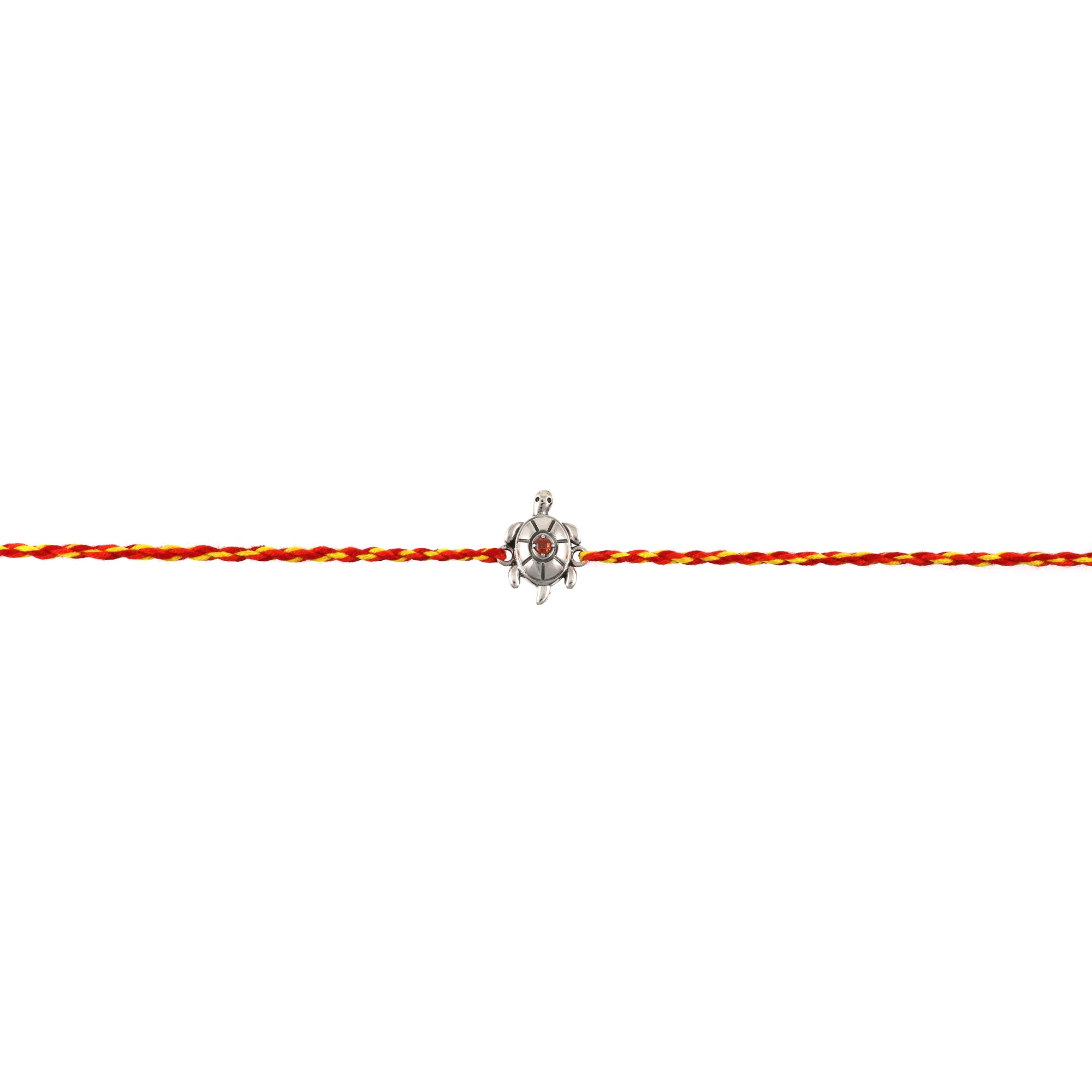 Sterling Silver Thread Tortoise Bracelet Rakhi
