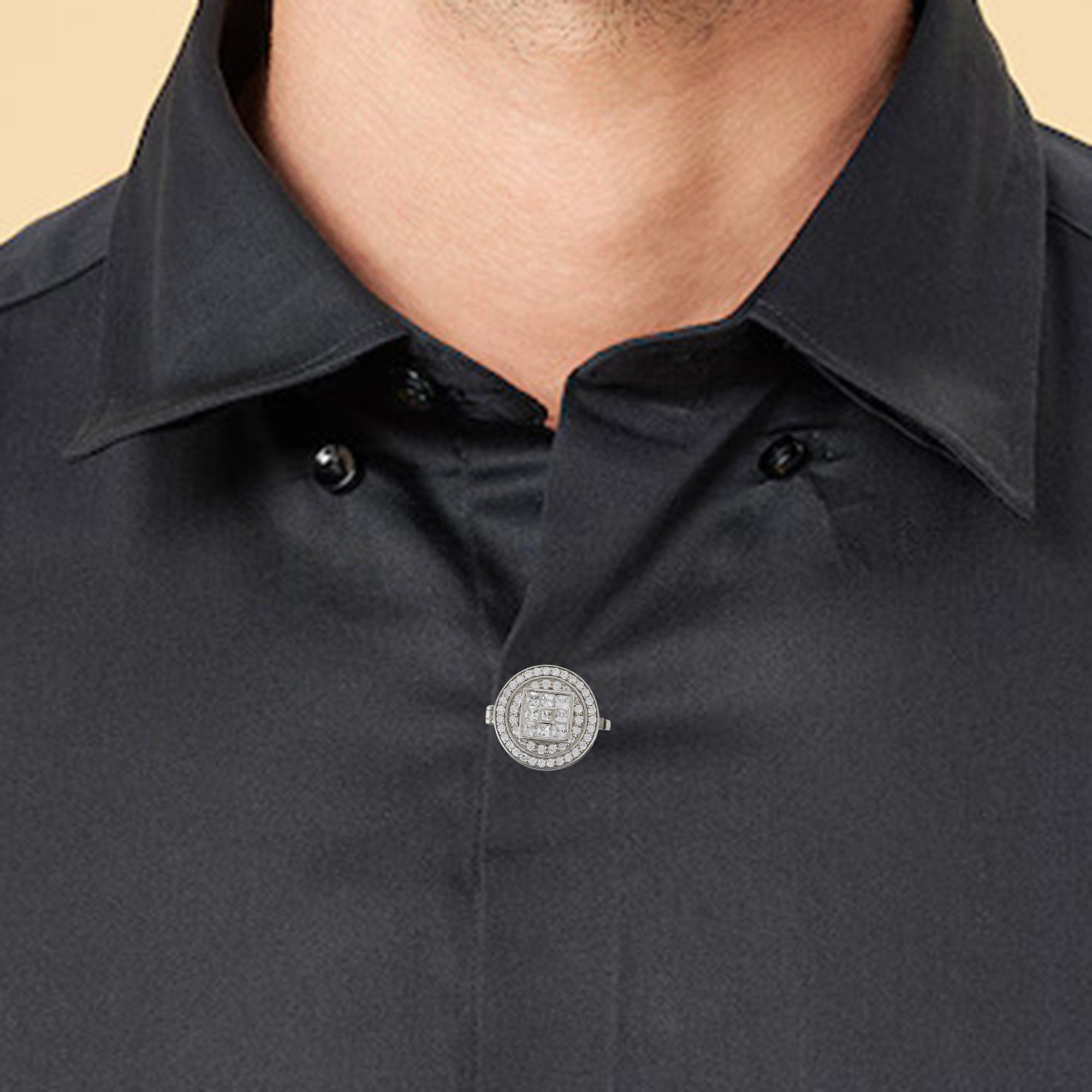 925 Silver Shirt Button