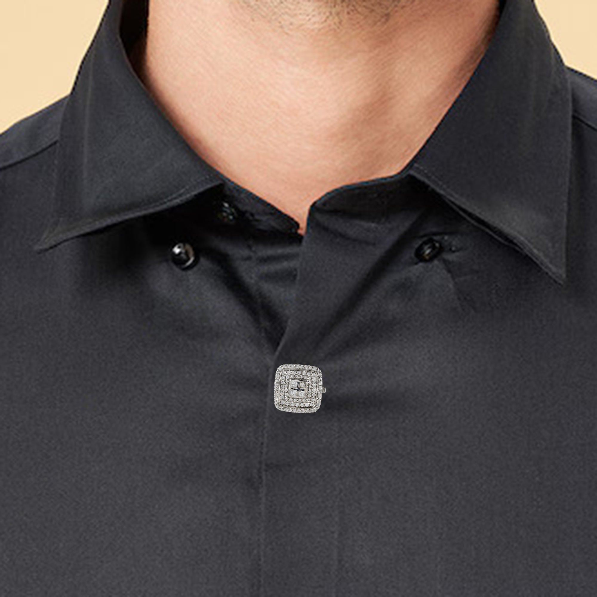 925 Silver Shirt Button