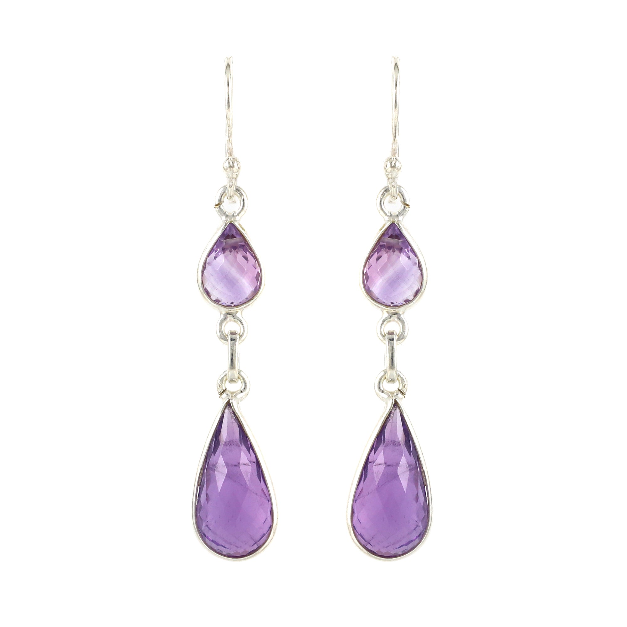 Amethyst Necklace Earring Bracelet Set