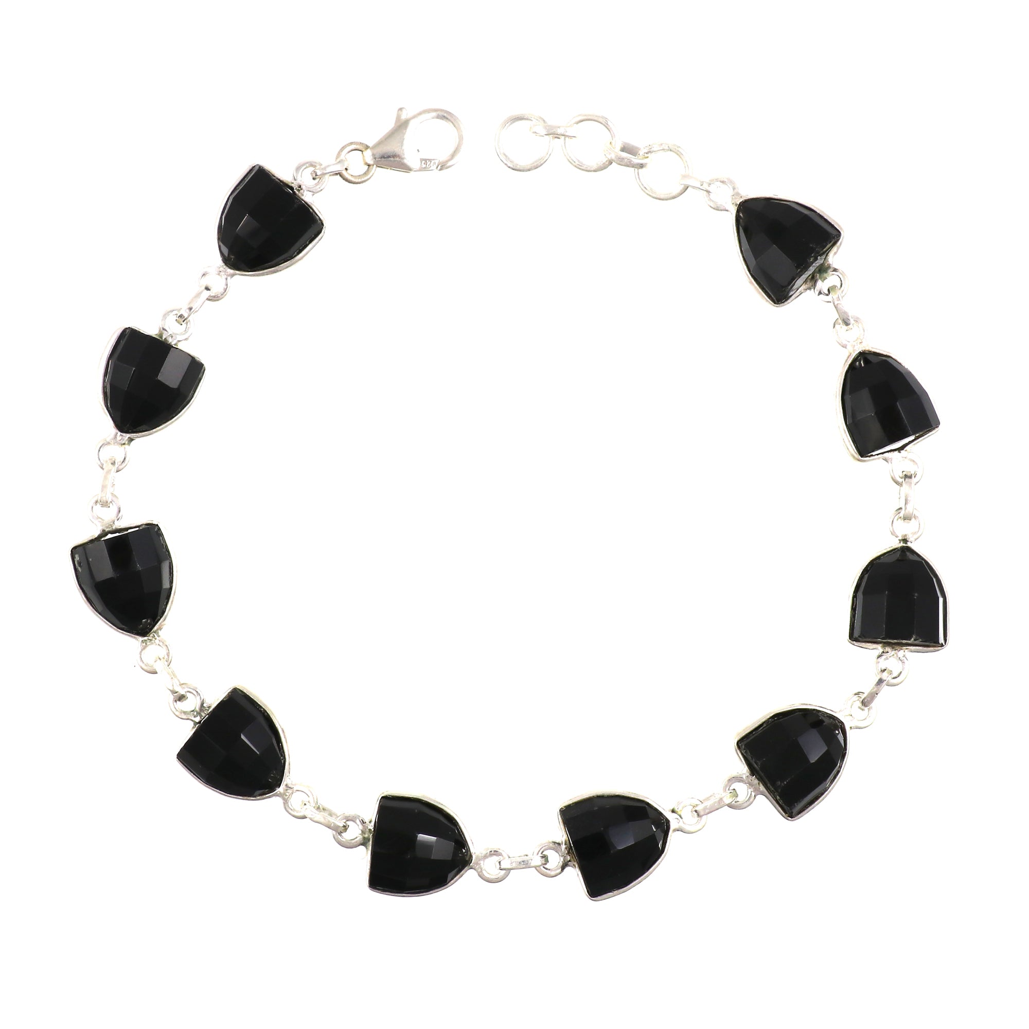 Black Onyx Necklace Earring Bracelet Set