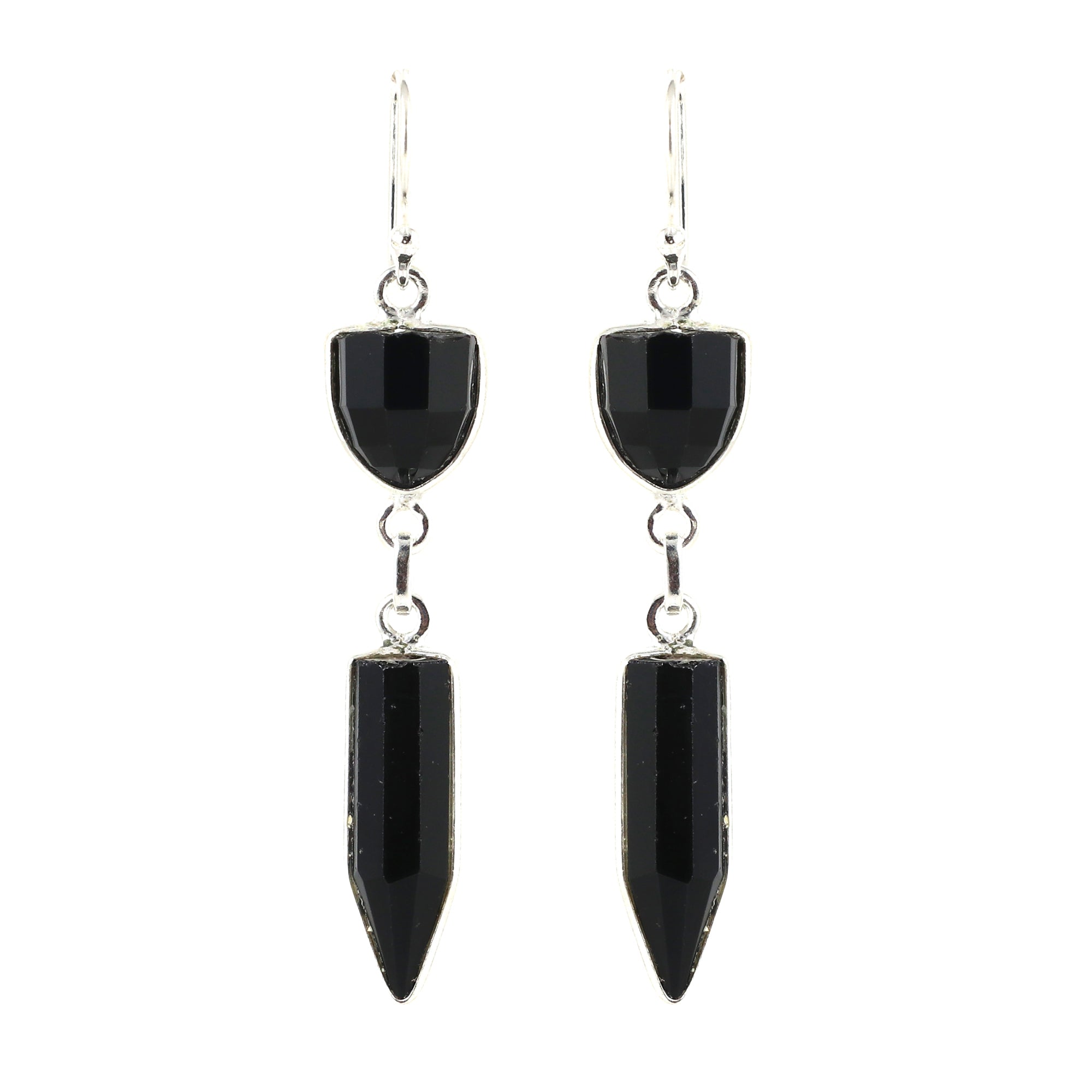 Black Onyx Necklace Earring Bracelet Set