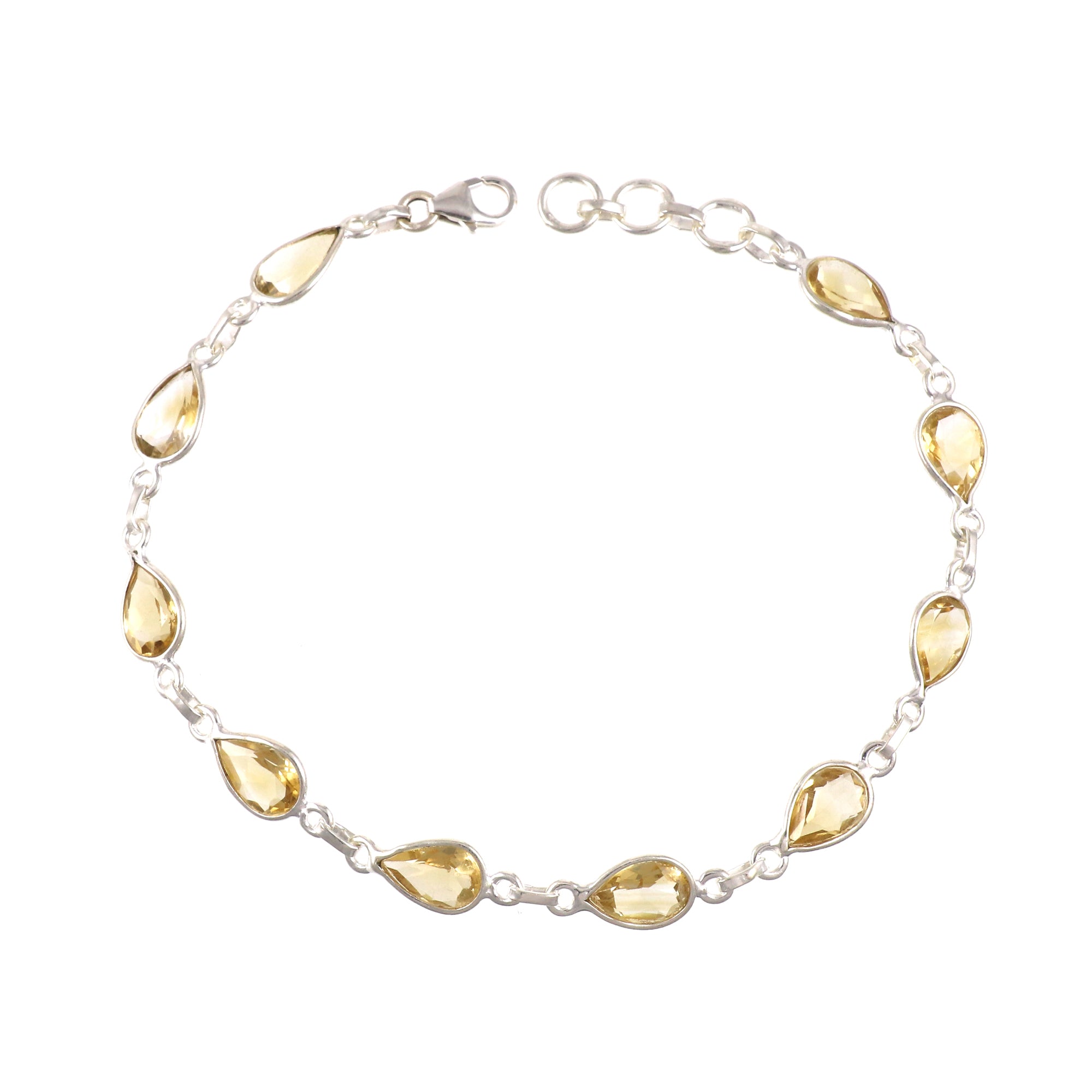 Citrine Necklace Earring Bracelet Set