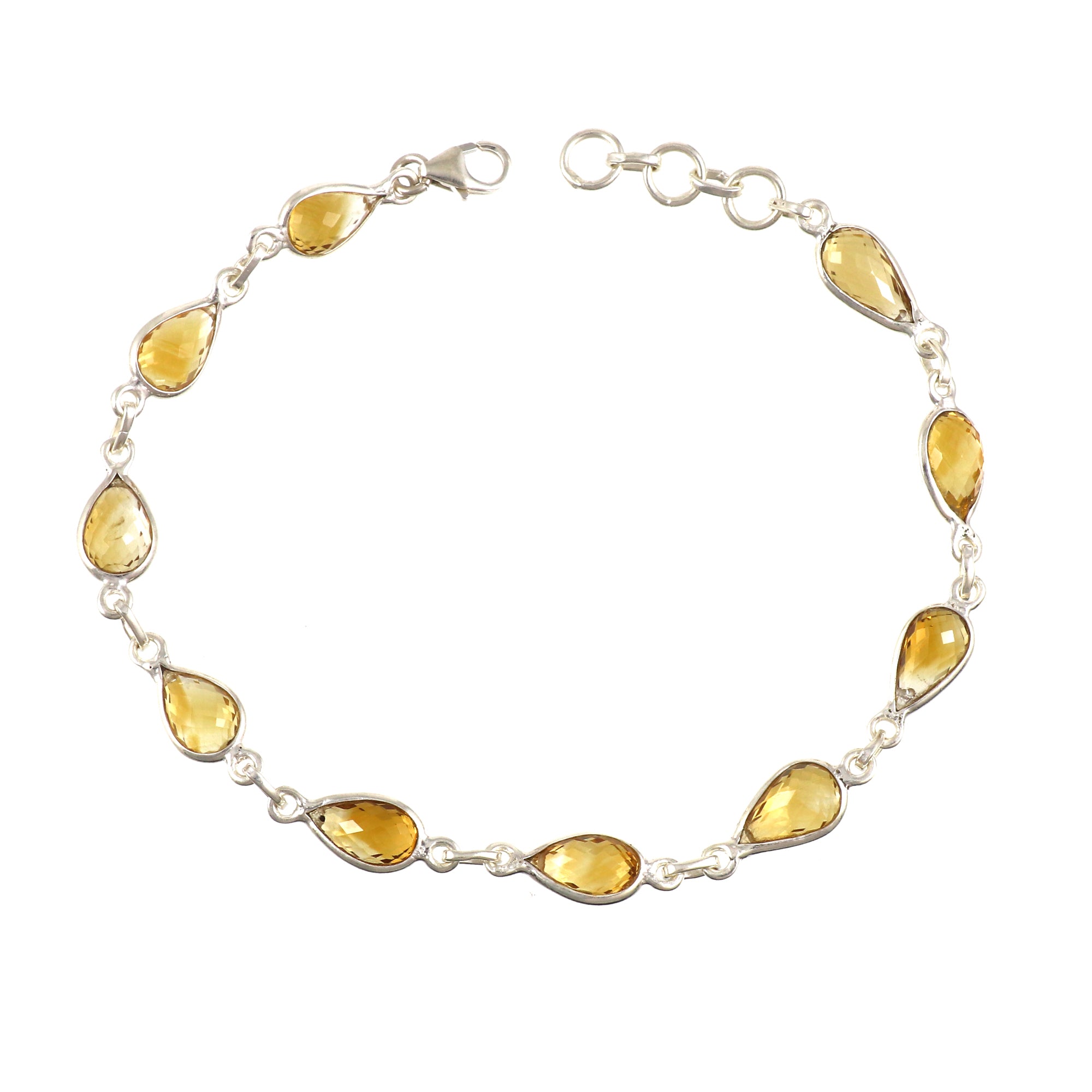 Citrine Necklace Earring Bracelet Set