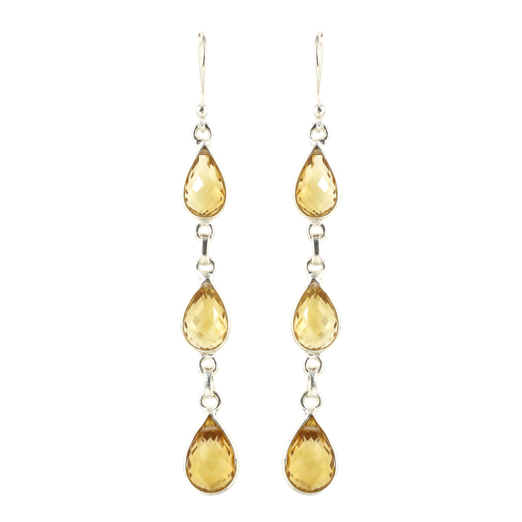 Citrine Necklace Earring Bracelet Set