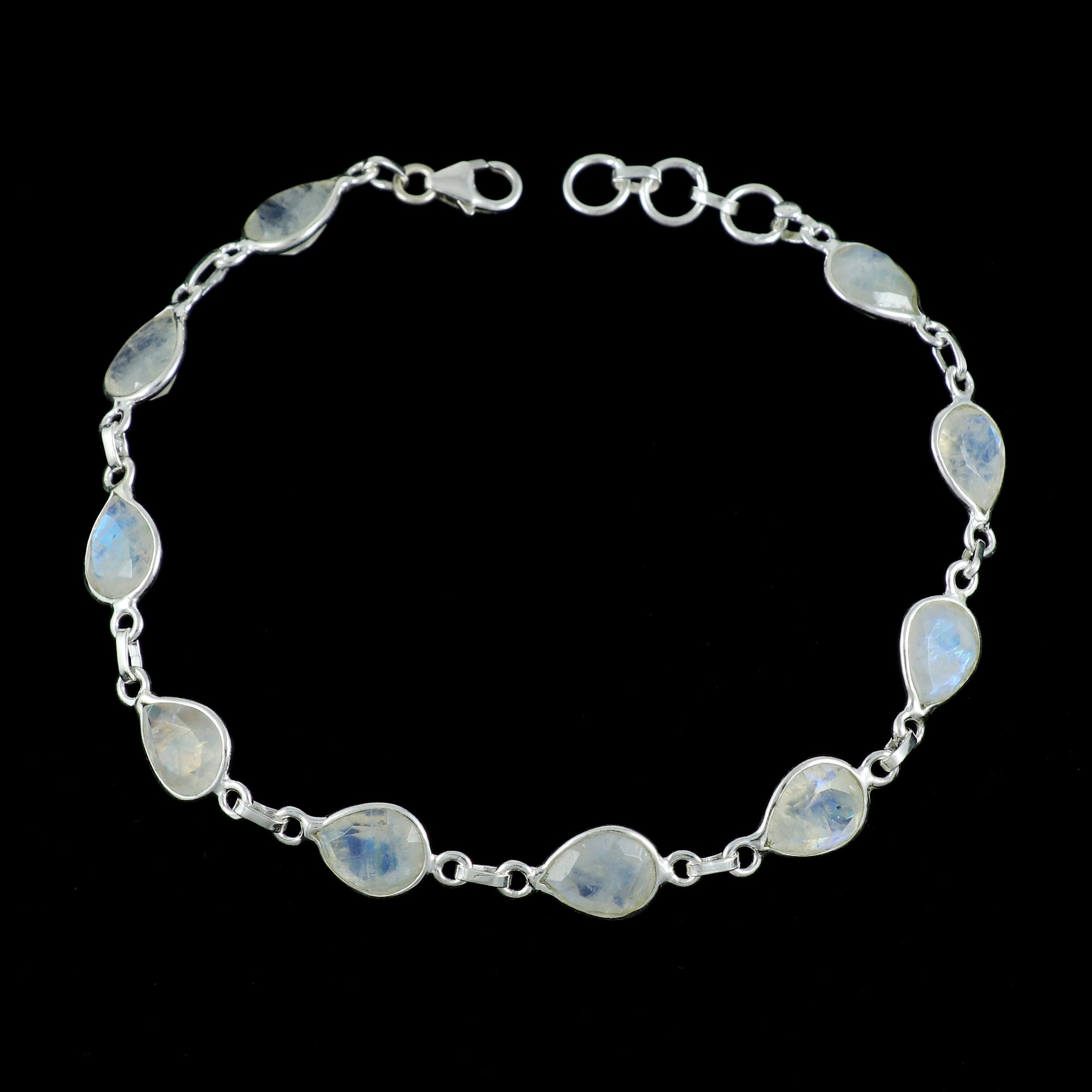 Moonstone Necklace Earring Bracelet Set