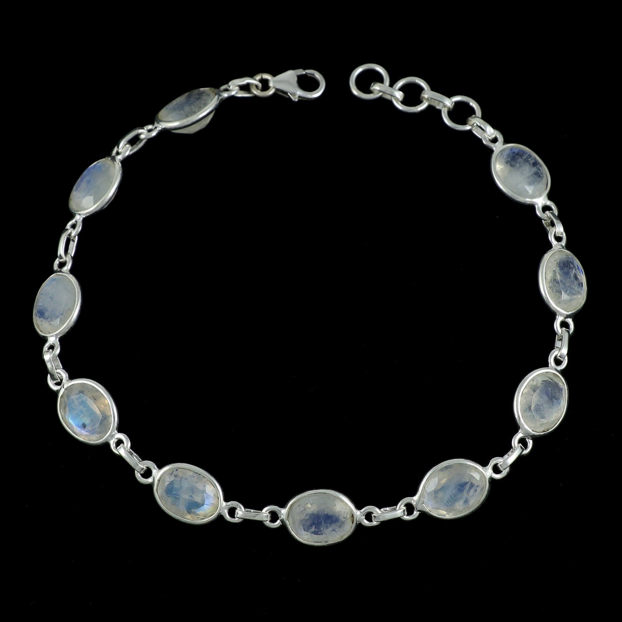 Moonstone Necklace Earring Bracelet Set