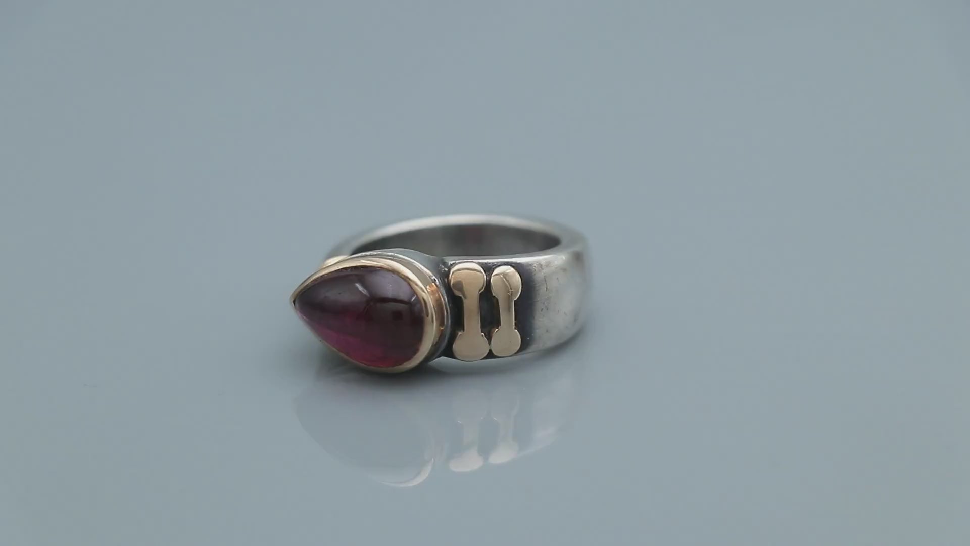 Natural Tourmaline Roman Ring