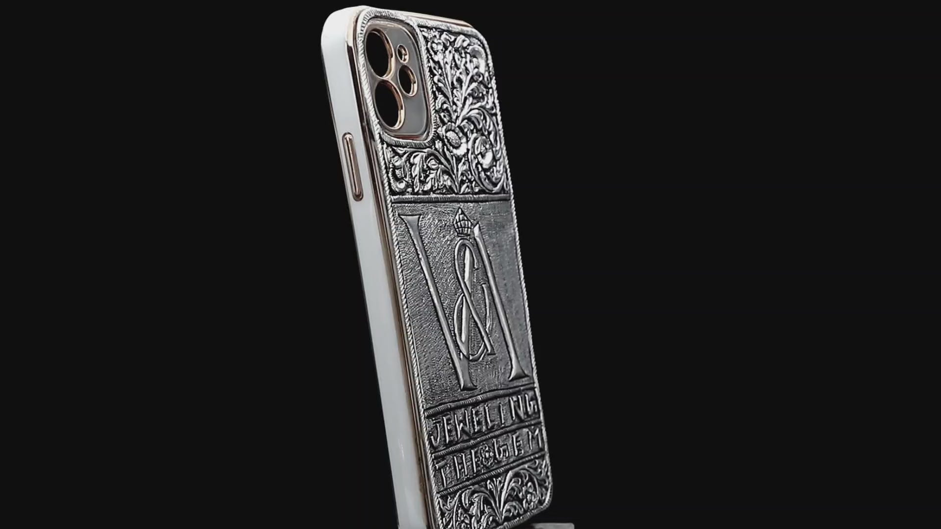 Customised Silver Phone Cover