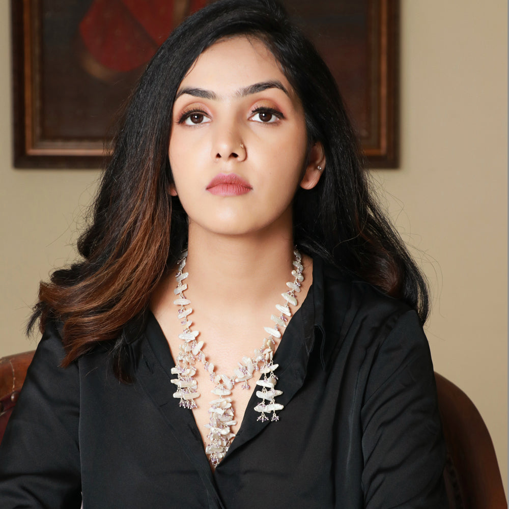 Pearly Amethyst Puai Necklace