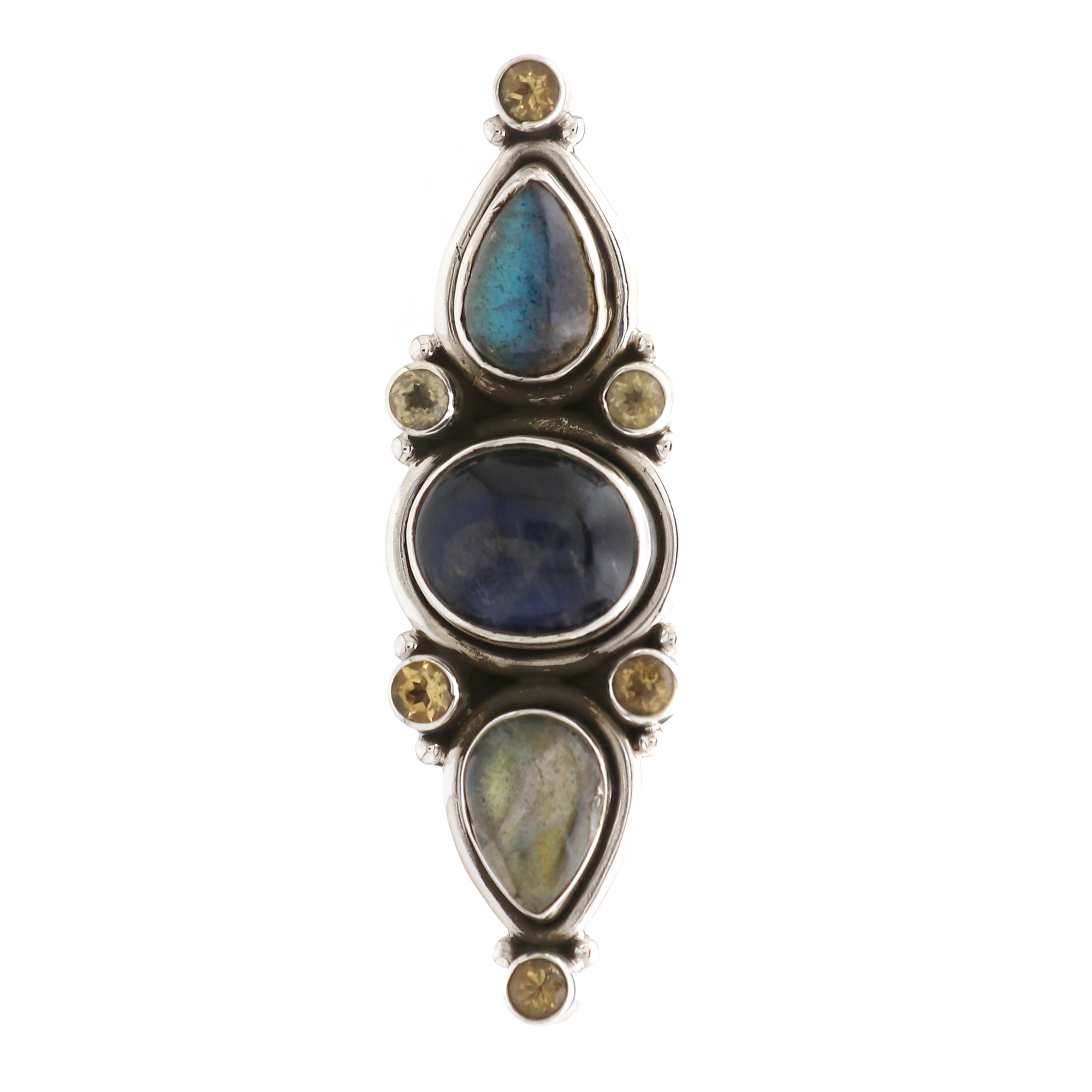 Triple Stone Brooch