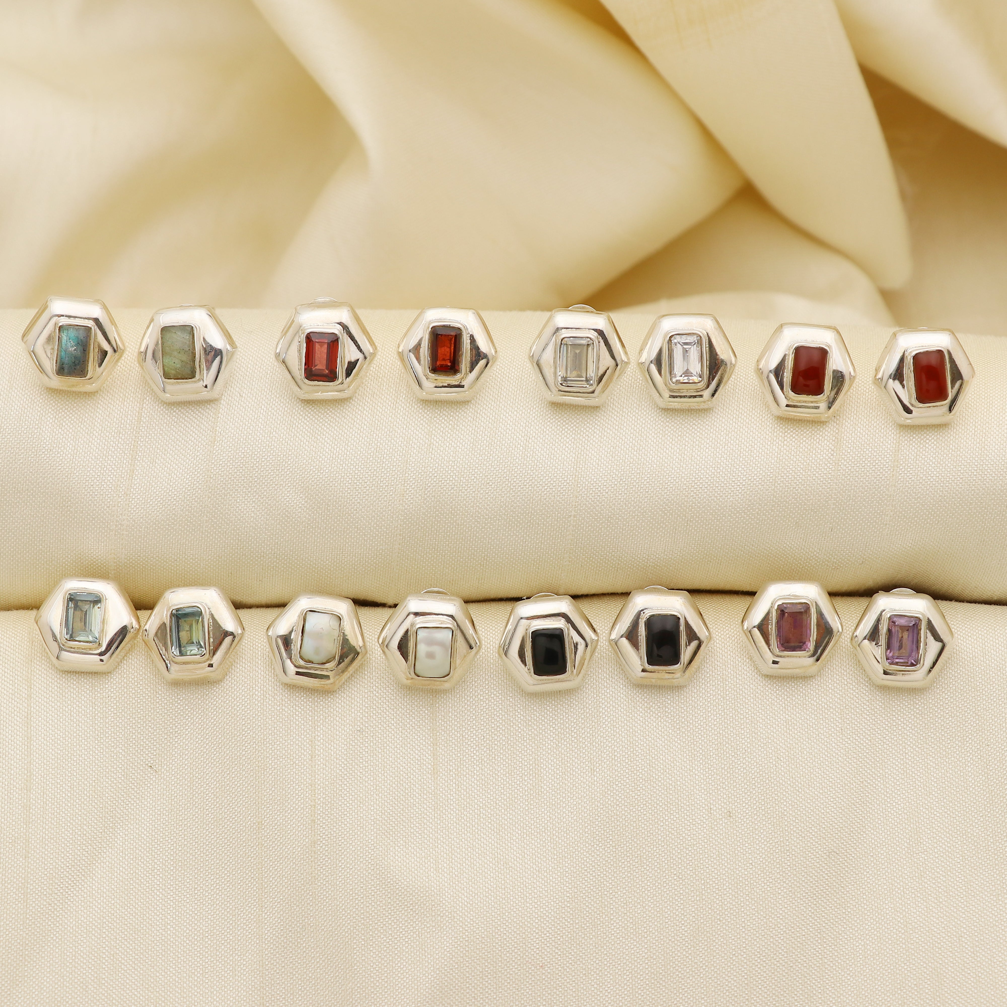 Hexagon Studs