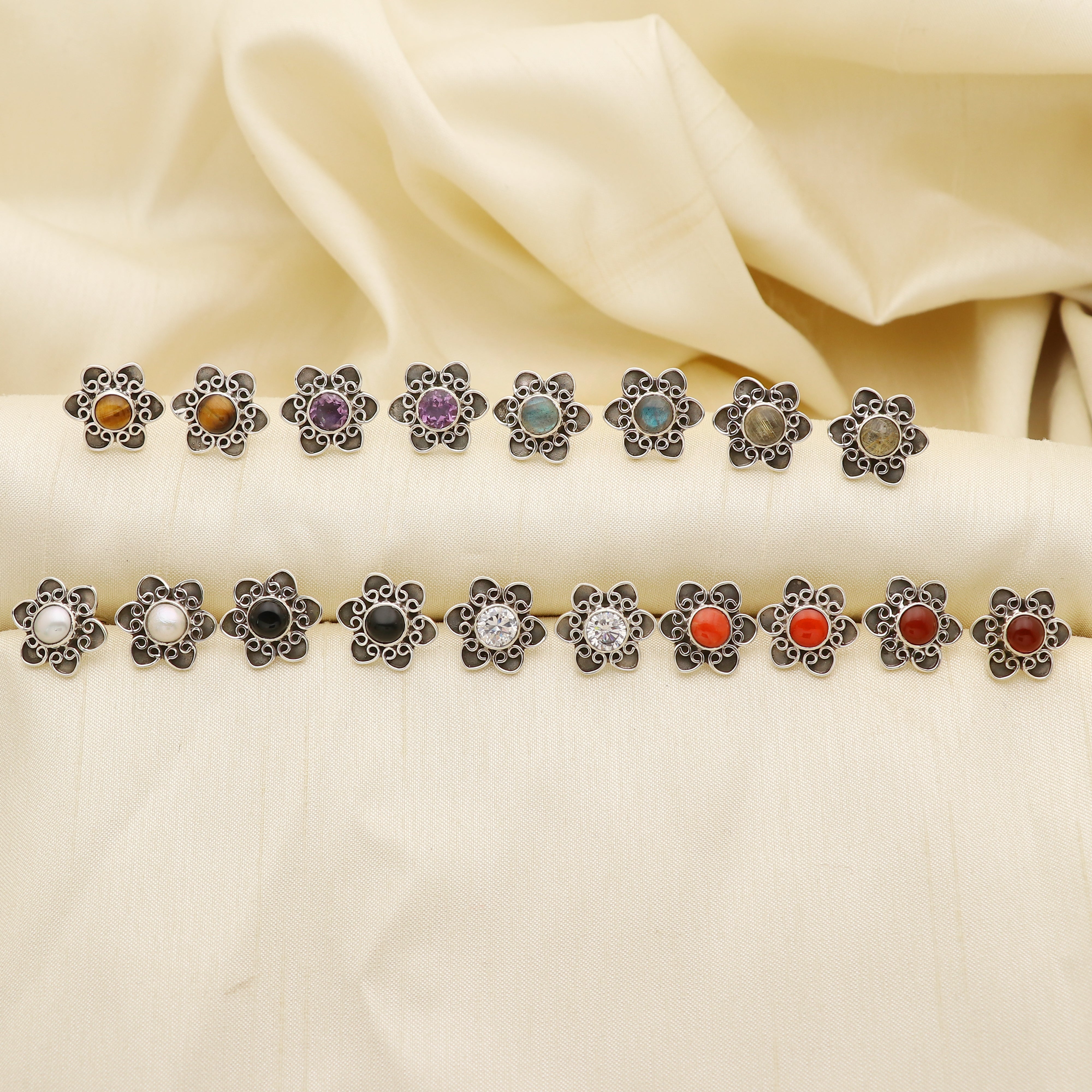 Flowery Studs