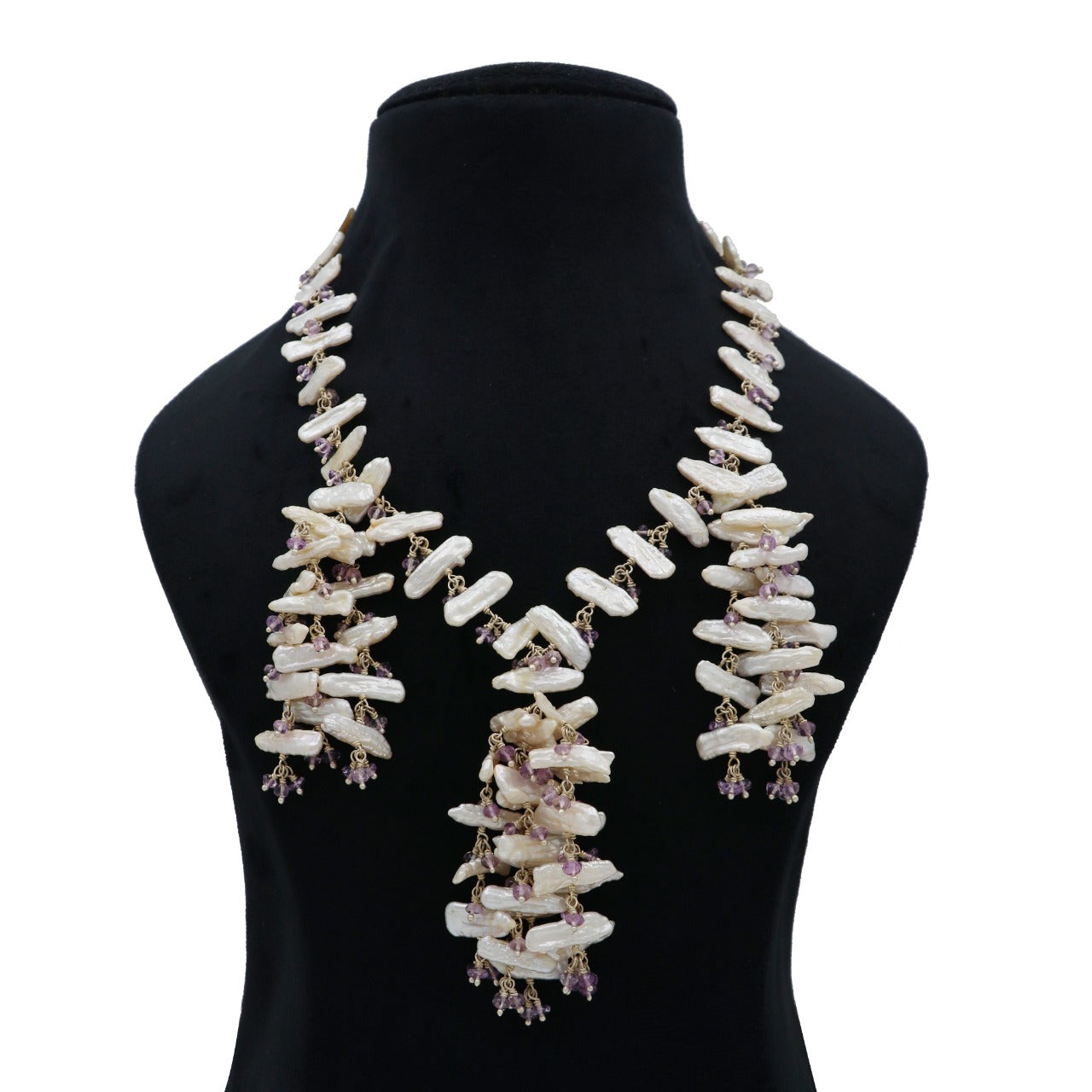 Pearly Amethyst Puai Necklace